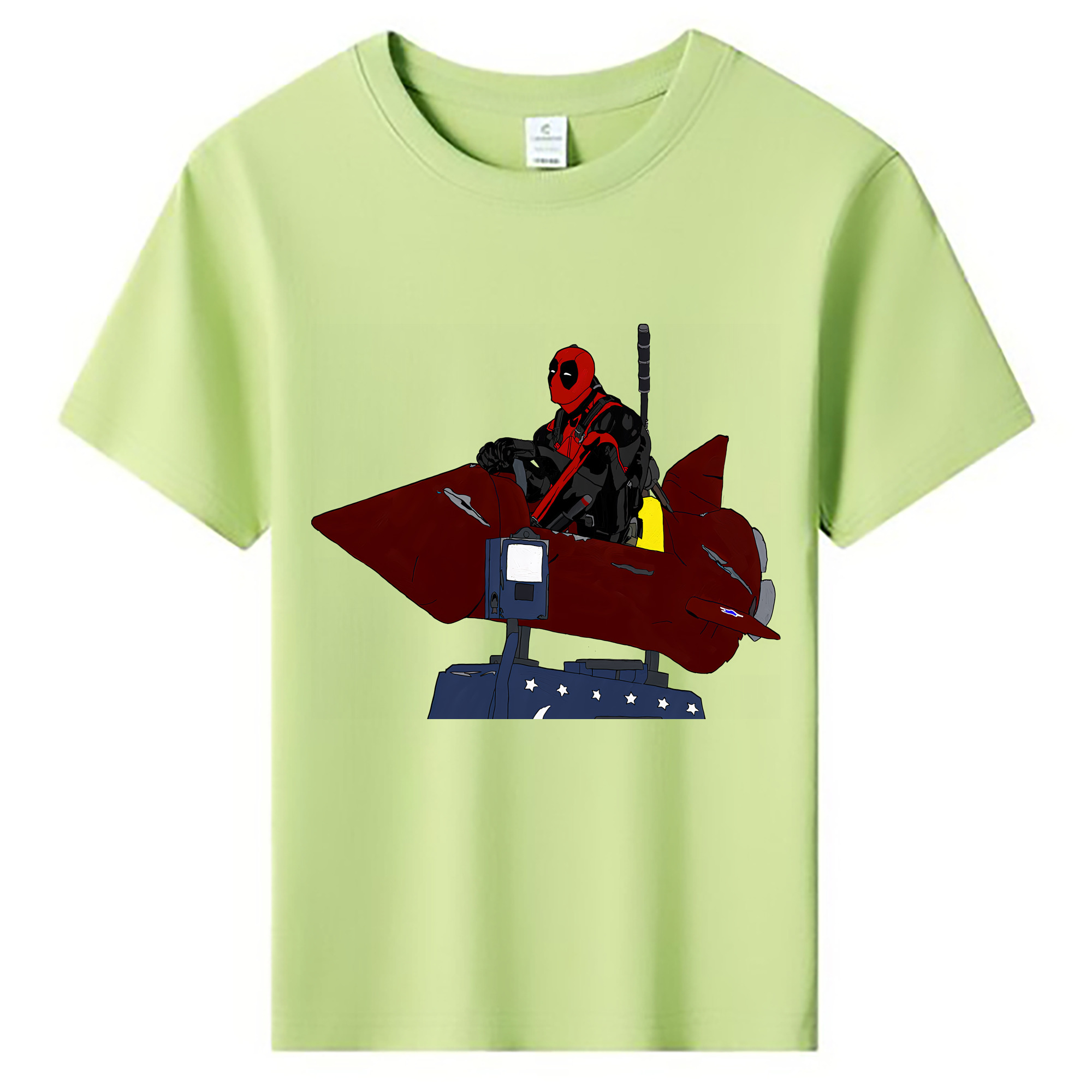 （画像用） Deadpool デッドプール 綿100％キッズTシャツ（フロントプリント）